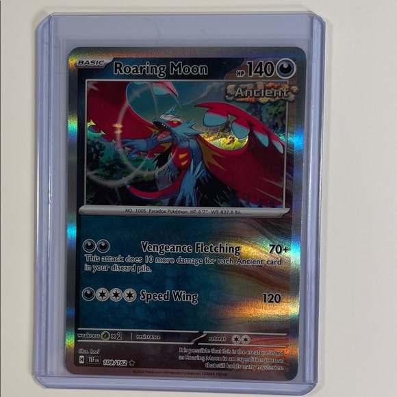 Pokemon | Toys | Pokemon Roaring Moon Trading Card Red And Blue | Poshmark